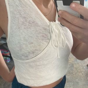 White tank top
